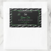 Noir Blanc Cloud Vert produit Logo Étiquette (Sac)