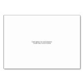 Noir & Blanc Damask Roses Numéro de tableau Cartes (Dos)