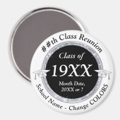 Noir, Blanc et Argent, Classe Magnets de Réunion (Recto/Verso)