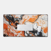 Noir blanc et orange (Clavier et souris)