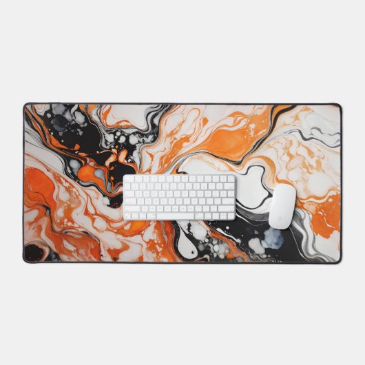 Noir blanc et orange (Clavier et souris)