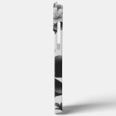 Noir & Blanc Floral Design iPhone / coque ipad (Verso / Gauche)