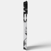 Noir & Blanc Floral Design iPhone / coque ipad (Verso / Droite)