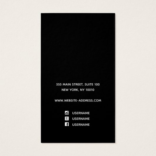 Noir Blanc floral Script de police oreille (Dos)