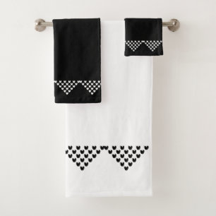 Noir Blanc Frontière Norvégienne Ensemble de ser