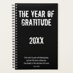 Noir Blanc Gratitude Thanksgiving Psaume 100:4