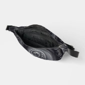 Noir Blanc Gris Abstrait Moderne Simple Tourbillon (Ouvrir)
