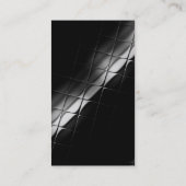 Noir blanc gris clair Carte de visite moderne (Dos)