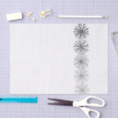 Noir, blanc, gris, papier de soie de soie (Artisanat)