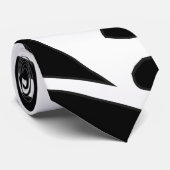 noir blanc halloween rib squelette cravate (Roulé)