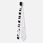 noir blanc halloween rib squelette cravate (Dos)