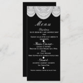 Noir & Blanc HOLLYWOOD Rideaux Élégant Menu (Devant / Derrière)