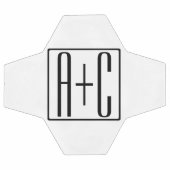 Noir & Blanc | Initiales de couple (Plat)