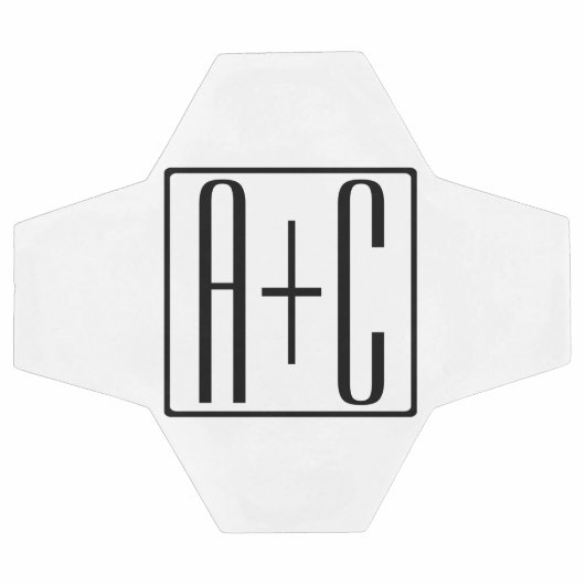 Noir & Blanc | Initiales de couple (Plat)