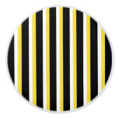 Noir, Blanc, Jaune Conception de bande - Bouton de (Devant)