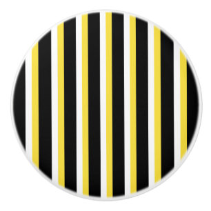 Noir, Blanc, Jaune Conception de bande - Bouton de