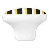 Noir, Blanc, Jaune Conception de bande - Bouton de (Côté)