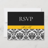 Noir blanc jaune Damas RSVP (Devant)