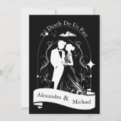 Noir Blanc Le Mariage de la carte Tarot Lots (Devant)