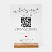 Noir Blanc Lune de Miel Fonds Qr Code Minimal Mode (Recto)