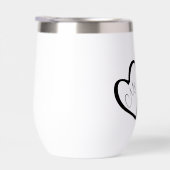 Noir & Blanc | M. Mme Modern Monogram Mariage (Droite)