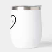 Noir & Blanc | M. Mme Modern Monogram Mariage (Gauche)