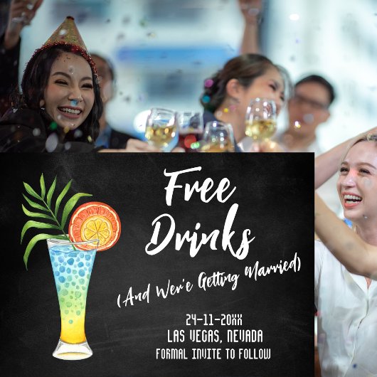 Noir & Blanc Mariage Enregistrer La Carte Date