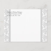 Noir/Blanc Mariage Enregistrer la date Photo Carte (Dos)