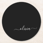 Noir Blanc Moderne Minimaliste Élégant Monogramme<br><div class="desc">Découvrez notre collection minimaliste moderne de monogrammes noirs et blancs : Faites preuve de simplicité et de sophistication grâce à nos designs minimalistes, conçus pour élever votre style sans effort. Réalisée avec un oeil attentif pour l'esthétique moderne, cette collection présente des motifs noirs et blancs épurés accentués par des monogrammes...</div>