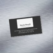 Noir Blanc Moderniste Carte de visite professionne (In Situ)