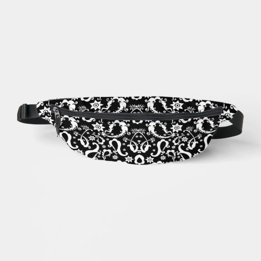 noir blanc motif indien exquis (Recto)
