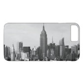 Noir blanc New York City iPhone 7 Plus Coque (Dos (Horizontal))