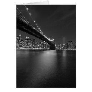 Noir blanc New York City Skyline