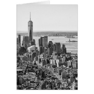 Noir blanc New York City Skyline