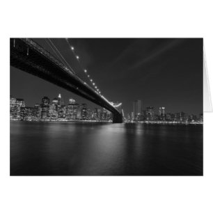 Noir blanc New York City Skyline