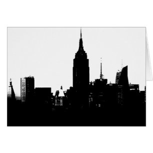Noir blanc New York Silhouette