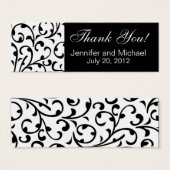 Noir blanc noir Damas (Devant & derrière)