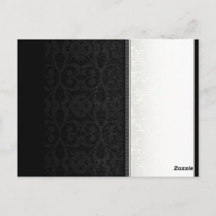 Noir & Blanc Or Correspondance BLANK Folk Cartes d