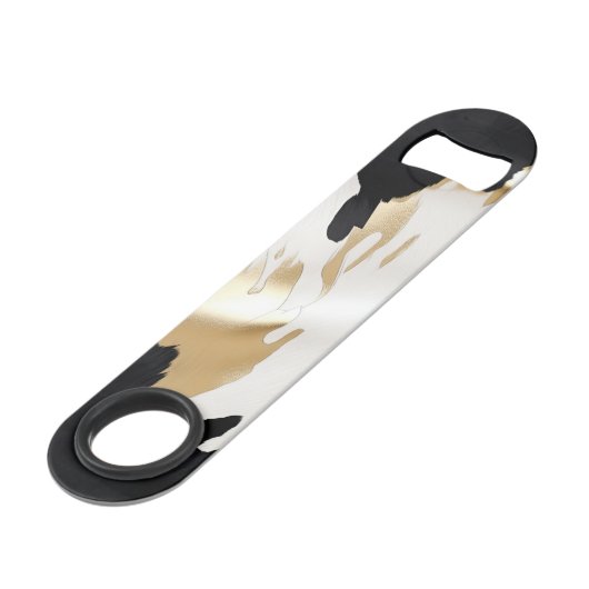 Noir Blanc Or Sud-Ouest Cuir Mariage (Dos Angle)