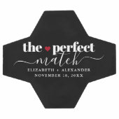 Noir Blanc Parfait Correspondance Amour Couple Per (Plat)