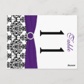 Noir, blanc, pourpre, blanc, noir Numéro de table (Dos)