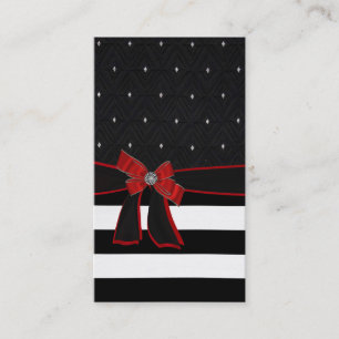 Noir, blanc, rouge, carte de visite de fausse