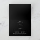 Noir Blanc Sophistiqué Minimaliste Photo Funéraill (Intérieur)