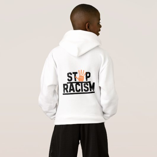 Noir, Blanc, Stop Racisme (Dos entier)