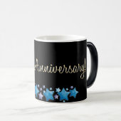 Noir/blanc tasse Morphing de 11 onces (Devant droit)