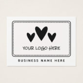 Noir Blanc Votre Logo Merci Pour Shopping (Devant)