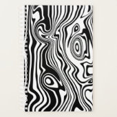 Noir blanc Wavy Striped Planner ou choisir des cou (Devant)