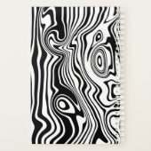 Noir blanc Wavy Striped Planner ou choisir des cou (Dos)