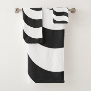 noir + blanc zèbre rayure motif moderne