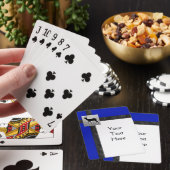 Noir, Bleu, Blanc Cartes de jeu avec un Cerf (In Situ)